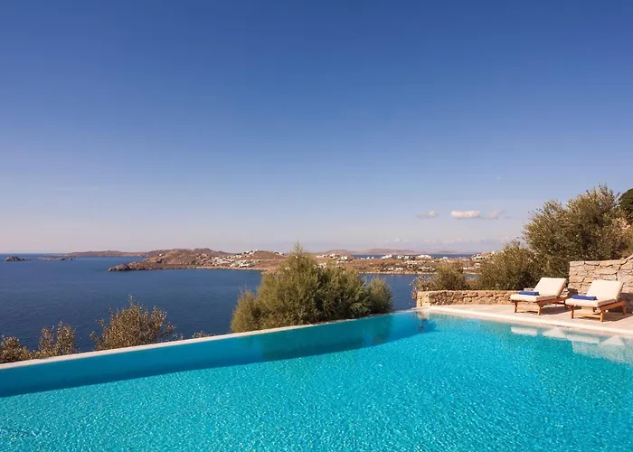 Excellent Mykonos Epsilon 4 Bedrooms Stunning Sea View ヴィラ *