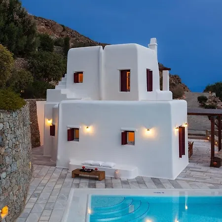 Excellent Mykonos Epsilon 4 Bedrooms Stunning Sea View Villa Pszarú