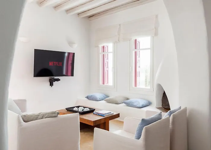 Villa Excellent Mykonos Epsilon 4 Bedrooms Stunning Sea View